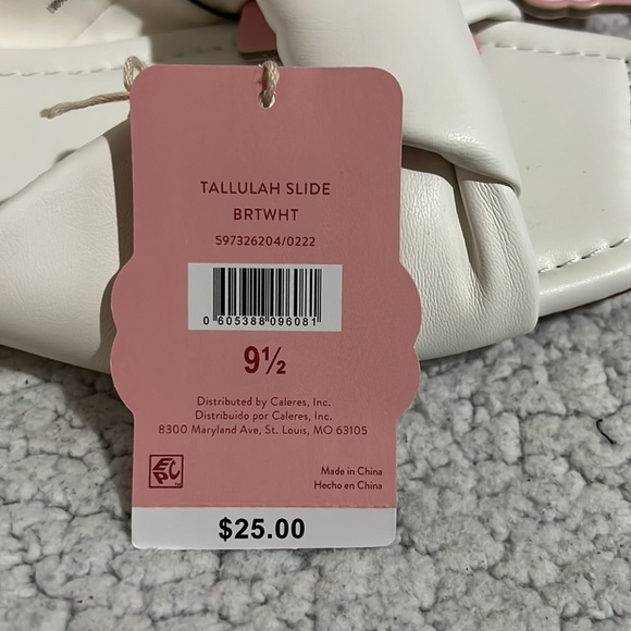 NWT Sam & Libby Taullulah Slide White Sandal - Picture 4 of 7